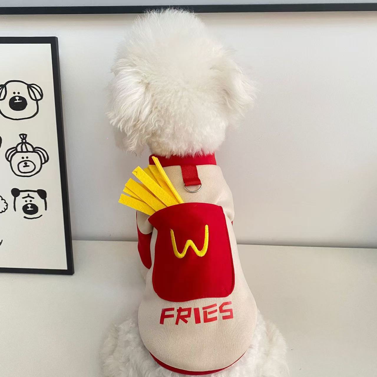 猫咪小狗狗秋冬款衣服英短布偶比熊泰迪博美小型犬猫咪可牵引衣服