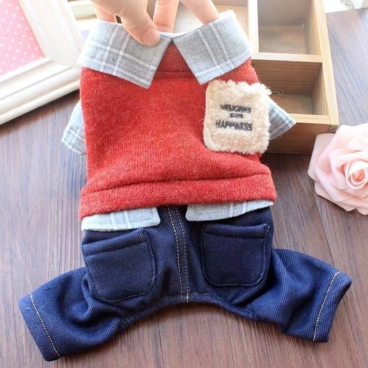 猫猫狗狗聚酯纤维加绒衣服