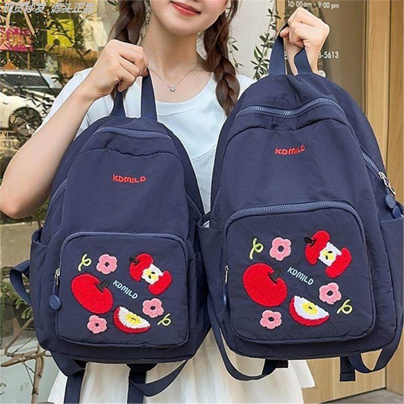 新款ins风轻便休闲小背包 大学生书包女可爱少女百搭旅游双肩包