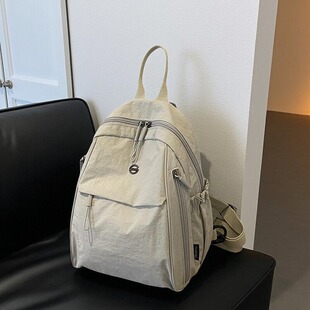 高级感旅行包小型轻便双肩包超轻2025新款小众尼龙帆布上班通勤