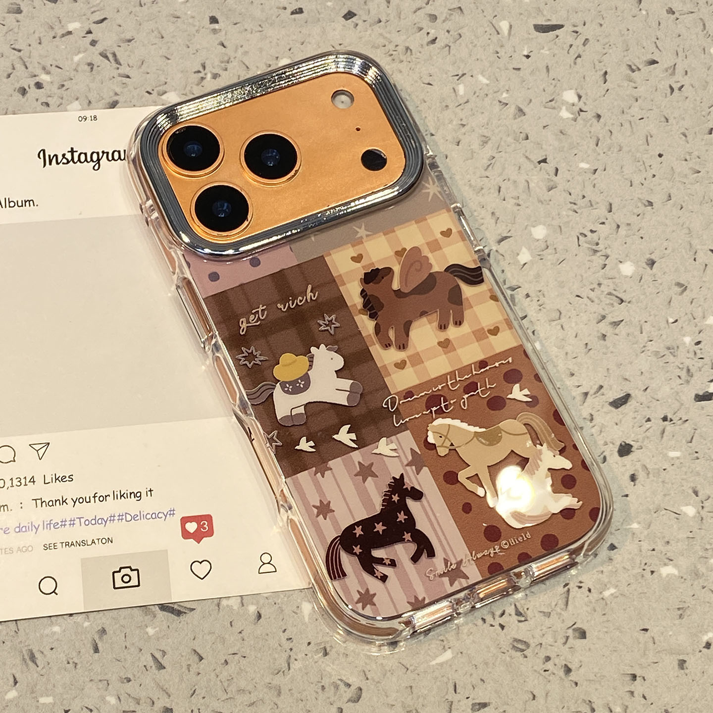 【每日新品】韩风小众复古拼贴小马适用于iphone17promax手机壳苹果15保护套14防摔13新款16pro超火max手机套