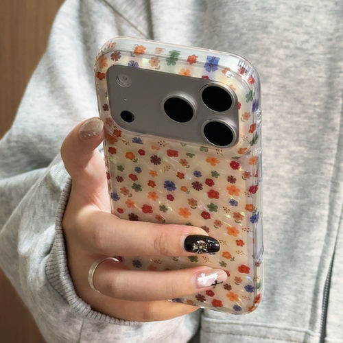 【每日新品】韩系ins彩色花朵适用于苹果18promax手机壳iphone17pro保护套16/15/17pm新款手机套超好看巨好看