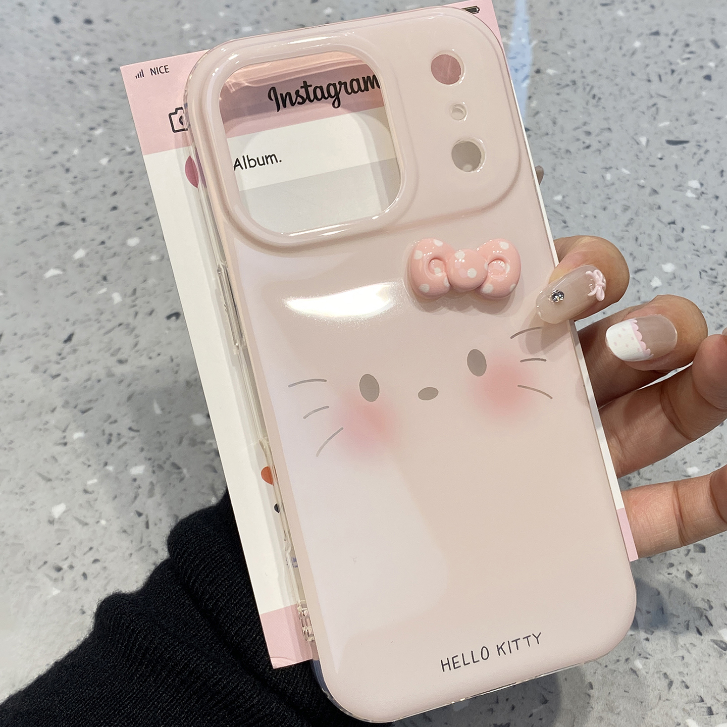 【每日新品】可爱粉底腮红kt猫适用于苹果17promax手机壳iphone15保护套14立体13新款16女15pro个性max手机套