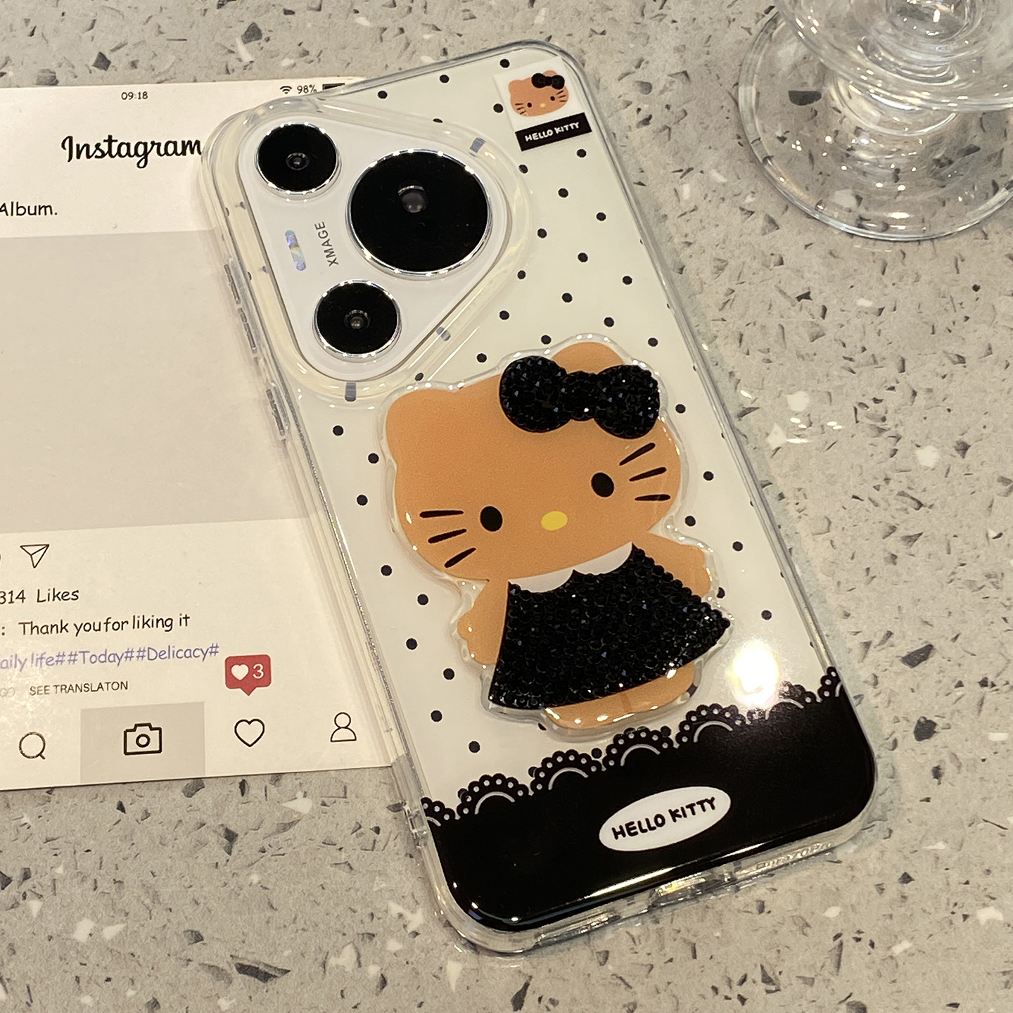 【每日新品】可爱波点KT猫适用华为pura80pro手机壳pura70pro保护套p70p新款p80外壳mate60pro/mate70高级感