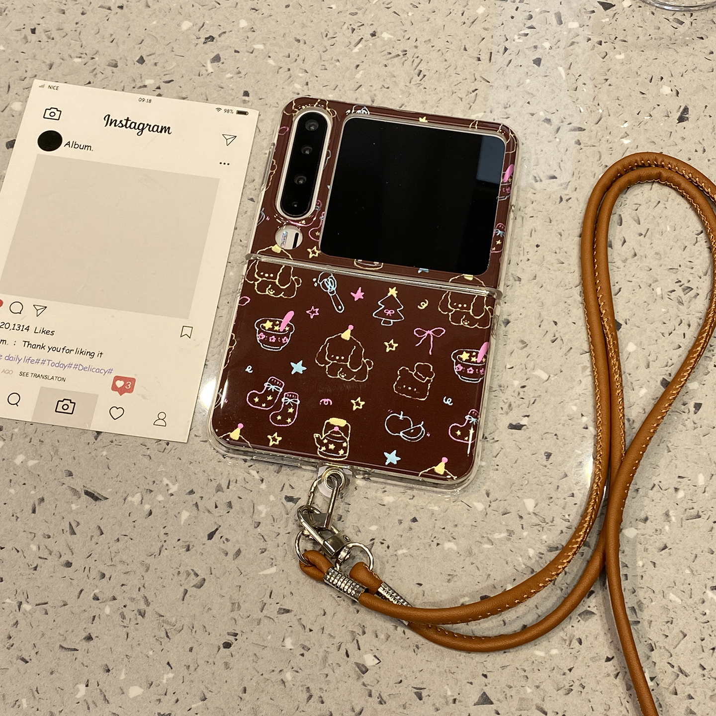 【每日新品】可爱线条卡通狗狗适用华为purax手机壳Pocket2小米mixflip2防摔pura折叠屏x三星zflip7典藏版6/5