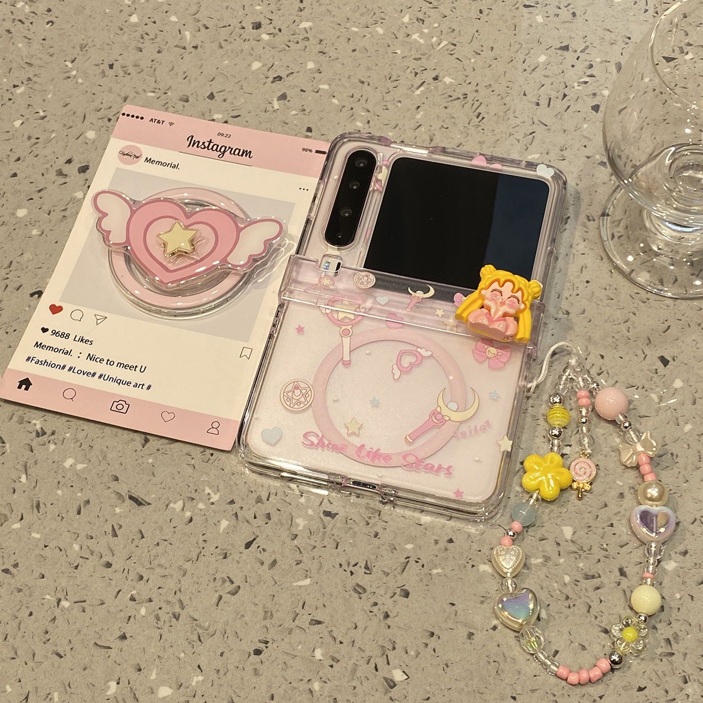 可爱美少女适用华为purax折叠屏手机壳p50外壳Pocket2小米mixflip2女s三星zflip7磁吸6支架5外壳pura/x典藏版