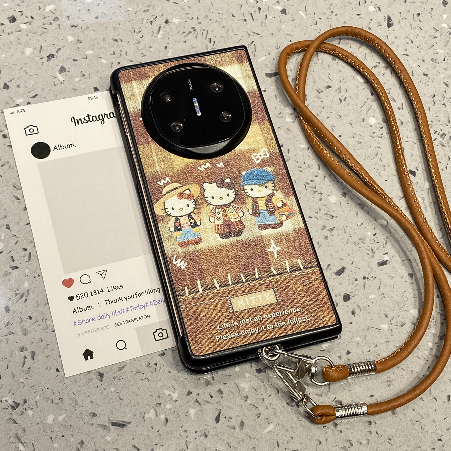 【每日新品】可爱卡通KT猫挂绳适用于华为x7手机壳matex6外壳matex7典藏版matex3外屏壳x5新款x3折叠屏mate女