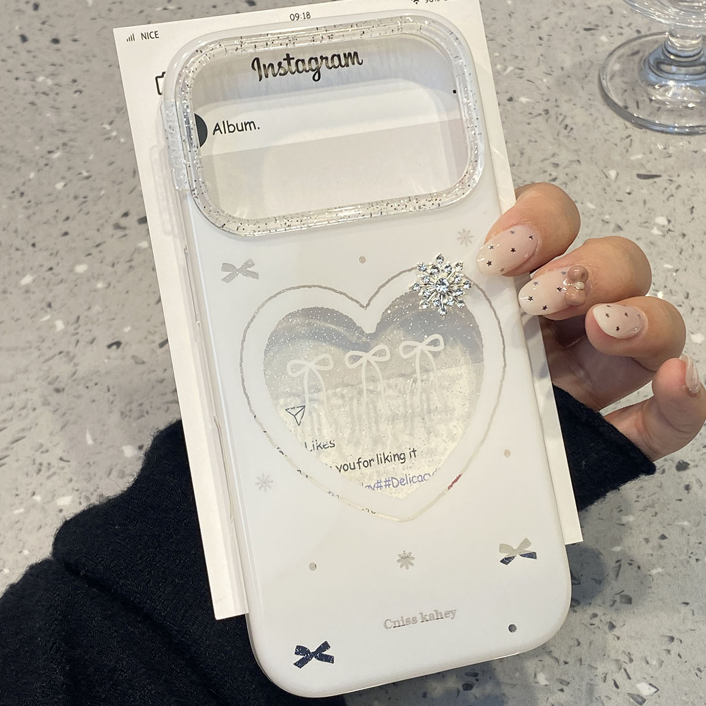 【每日新品】简约ins白色镂空爱心适用于苹果17promax手机壳iphone16保护套14立体雪花13新款15pro/max手机套