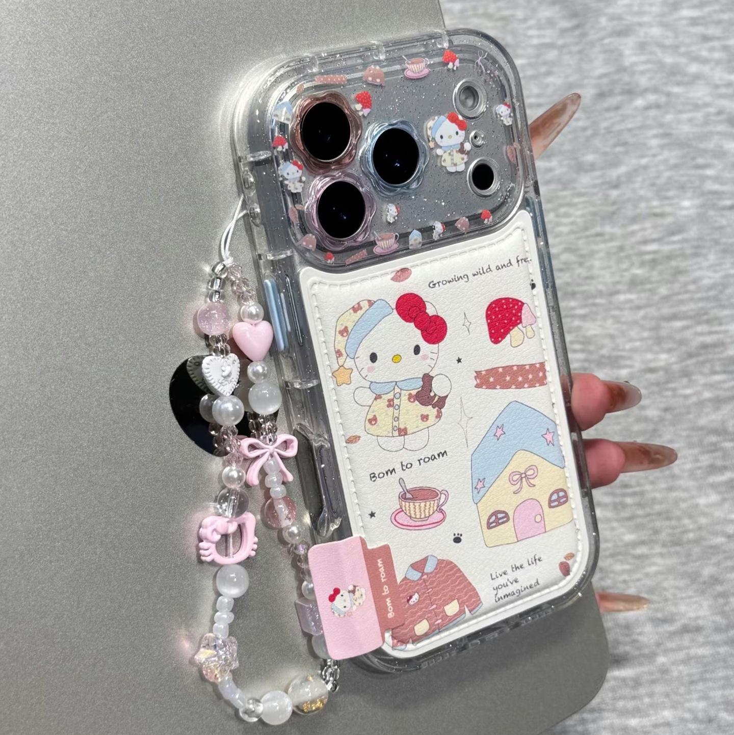 韩系可爱房子kt猫适用于苹果17pro手机壳iphone16保护套14链条13全包新款15promax创意max手机套2025网红爆款