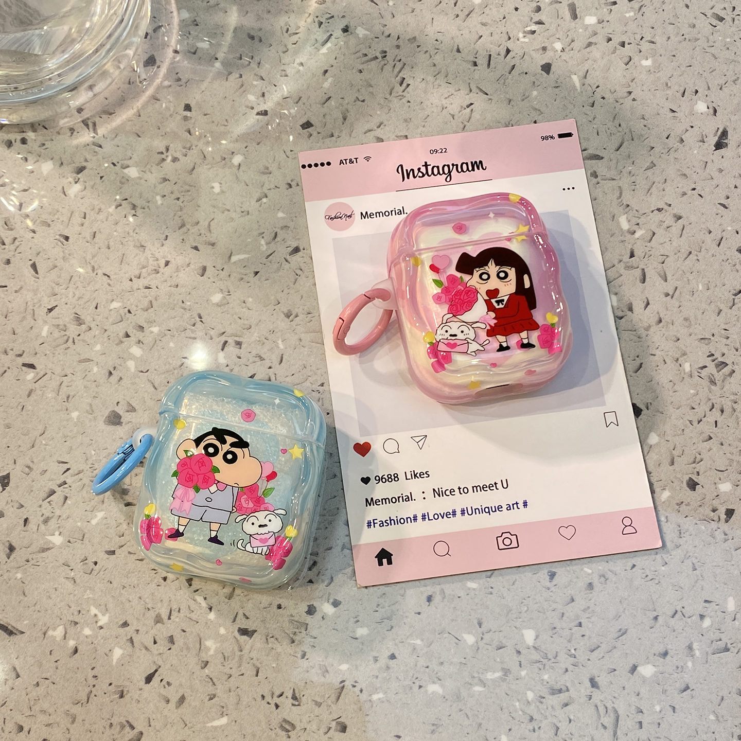卡通蜡笔小新婚礼适用airpods4保护套airpod3苹果pro耳机壳二代无线蓝牙三代aipods2代情侣airpodpro四代防摔