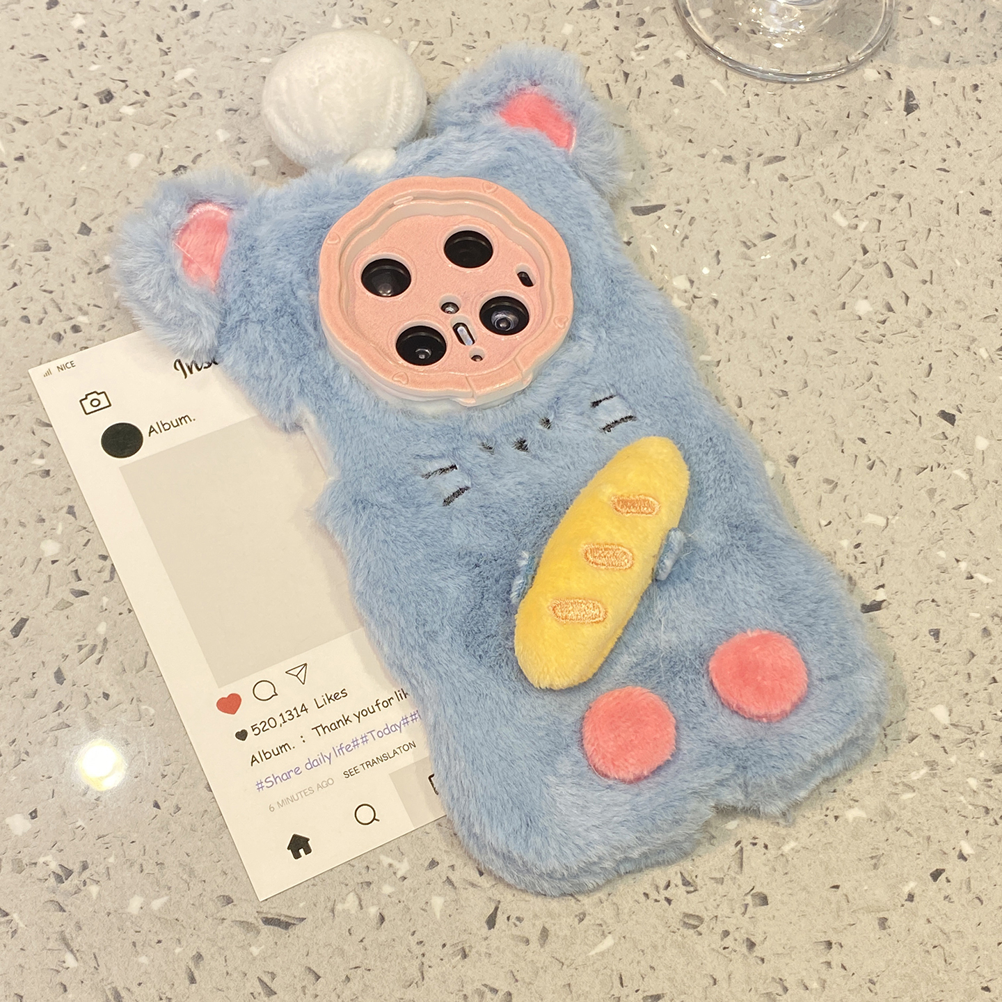 【每日新品】秋冬毛茸茸可爱面包老鼠适用华为pura70pro手机壳pura80保护套新款外壳mate60pro十mate70高级感