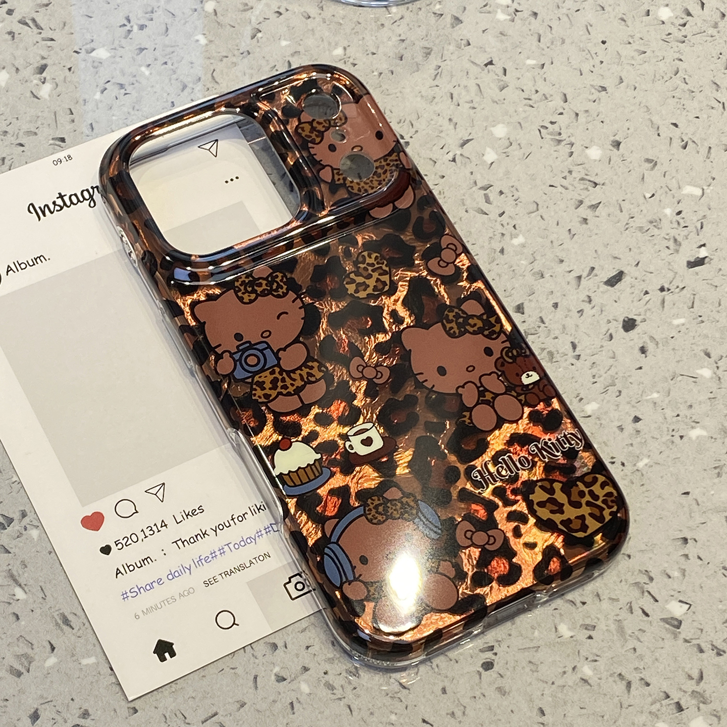 ins可爱复古棕色豹纹kt猫适用于iphone15手机壳苹果17promax保护套14全包13防摔新款16pro少女max个性手机套p