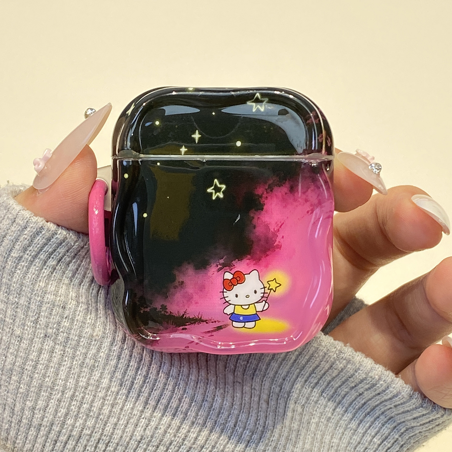 【每日新品】黑粉晕染kt猫适用airpods4保护套airpod3苹果pro3耳机壳二代无线蓝牙第三代aipods2代airpodpro3