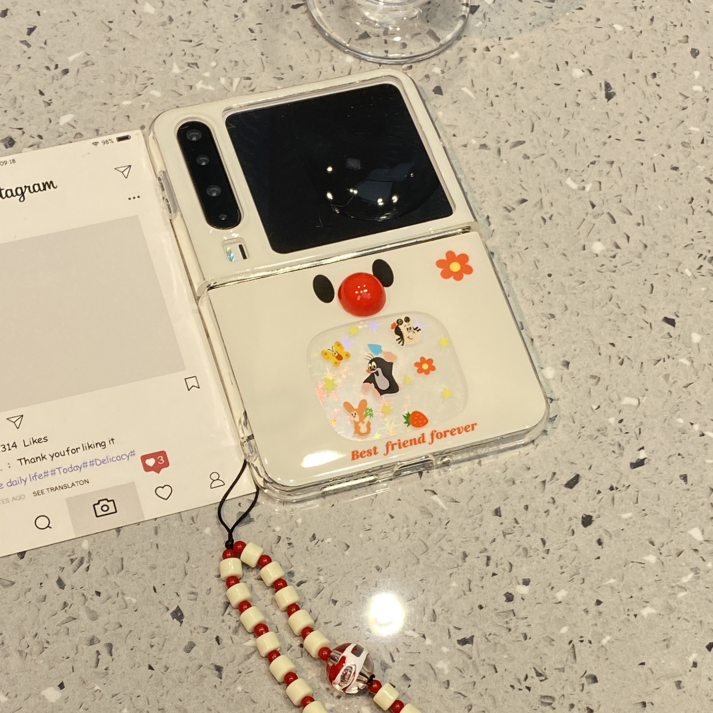 【每日新品】可爱镂空星星鼬鼠适用华为purax折叠屏手机壳Pocket2外壳pura新款x典藏版卡通女超好看外壳链条