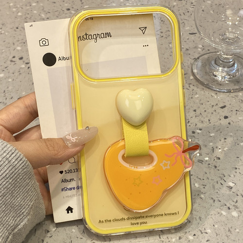 夏日ins多巴胺水果指环支架适用于苹果17promax手机壳iphone16保护套14全包13硅胶新款15pro高级max手机套12p