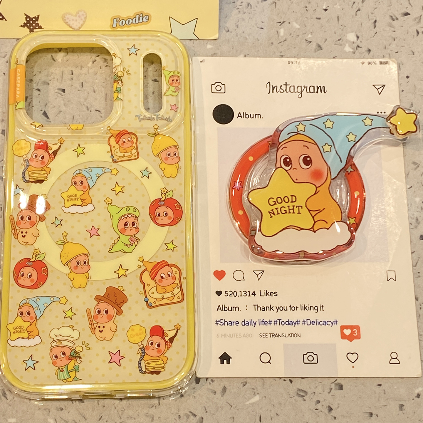 趣味可爱满屏星星人适用于iphone17pro手机壳苹果16保护套14磁吸支架13全包新款15promax女款max高级感手机套