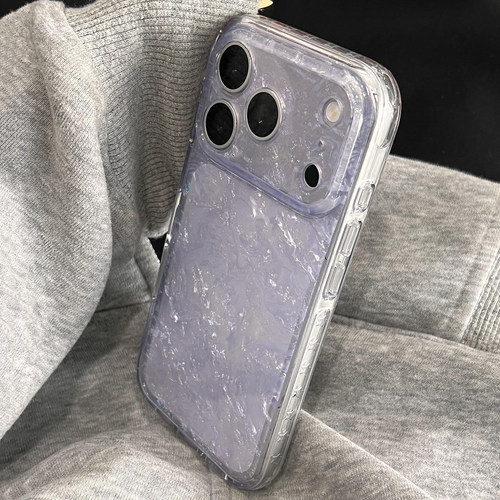 高级感梦幻贝壳纹适用于苹果17pro手机壳iphone16promax保护套15新款17pm简约情侣款max手机套i全包防摔超火
