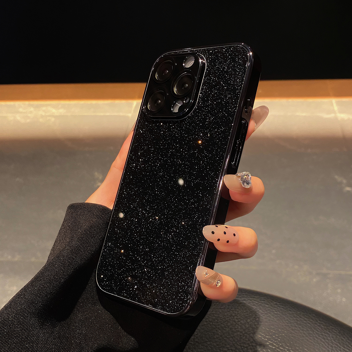 闪粉玻璃适用于苹果15手机壳iphone16保护套14镜头膜13全包12新款15promax防摔16pro高级plus简约max手机套11