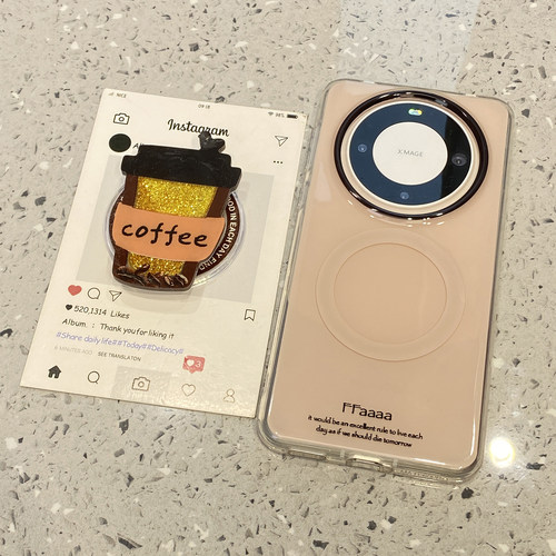 可爱奶茶磁吸支架适用华为mate80promax手机壳mate70pro保护套mate60新款pura80外壳pura70个性超好看高级感