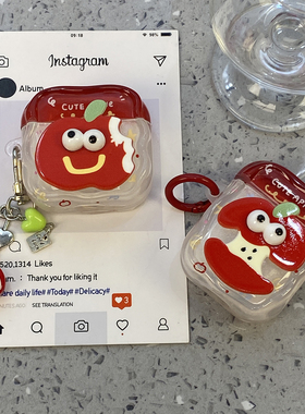 创意立体表情苹果适用airpods4保护套airpod3苹果pro耳机壳二代无线蓝牙第三代aipods2代带挂件airpodpro四代