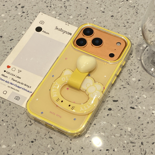 可爱多巴胺满屏波点KT猫指环扣适用于iphone17promax手机壳苹果16保护套14超好看外壳13新款15pro女max手机套