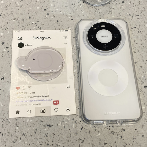 可爱大象磁吸支架适用华为mate80promax手机壳mate70pro软mate60新款p80外壳pura70高级感超好看保护套不撞款