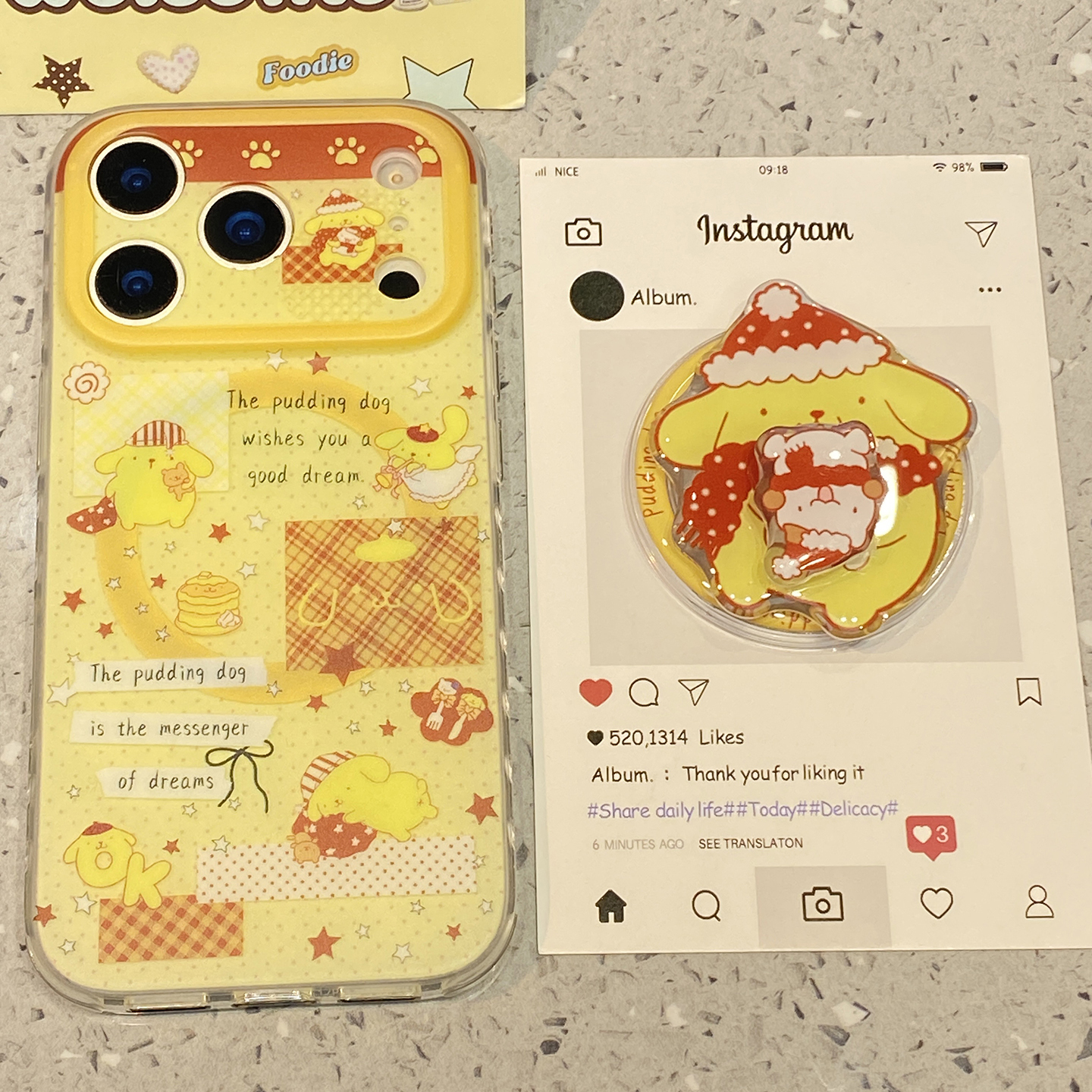 【每日新品】日韩可爱布丁狗适用于苹果17pro手机壳iphone16保护套14磁吸支架13新款15promax高级感max手机套