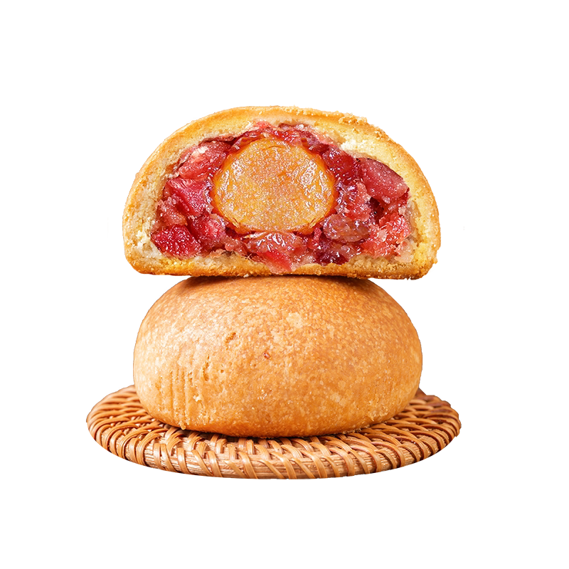 50克x100枚云腿月饼云南特产宣威火腿蛋黄松仁鸡枞月饼散装多口味