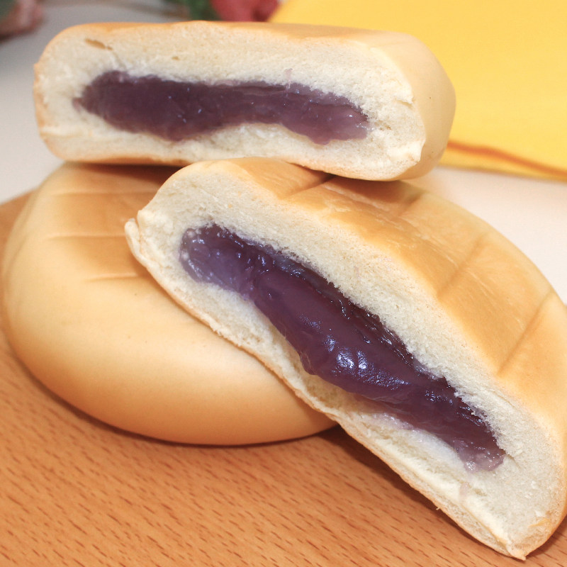 早餐软面包红豆紫薯夹心饼西饼休闲奶酪卡士达酱夹心面包营养糕点