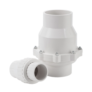 顶建PVC止回阀止逆阀塑料单向阀下水管阀门配件25管件32 50 75