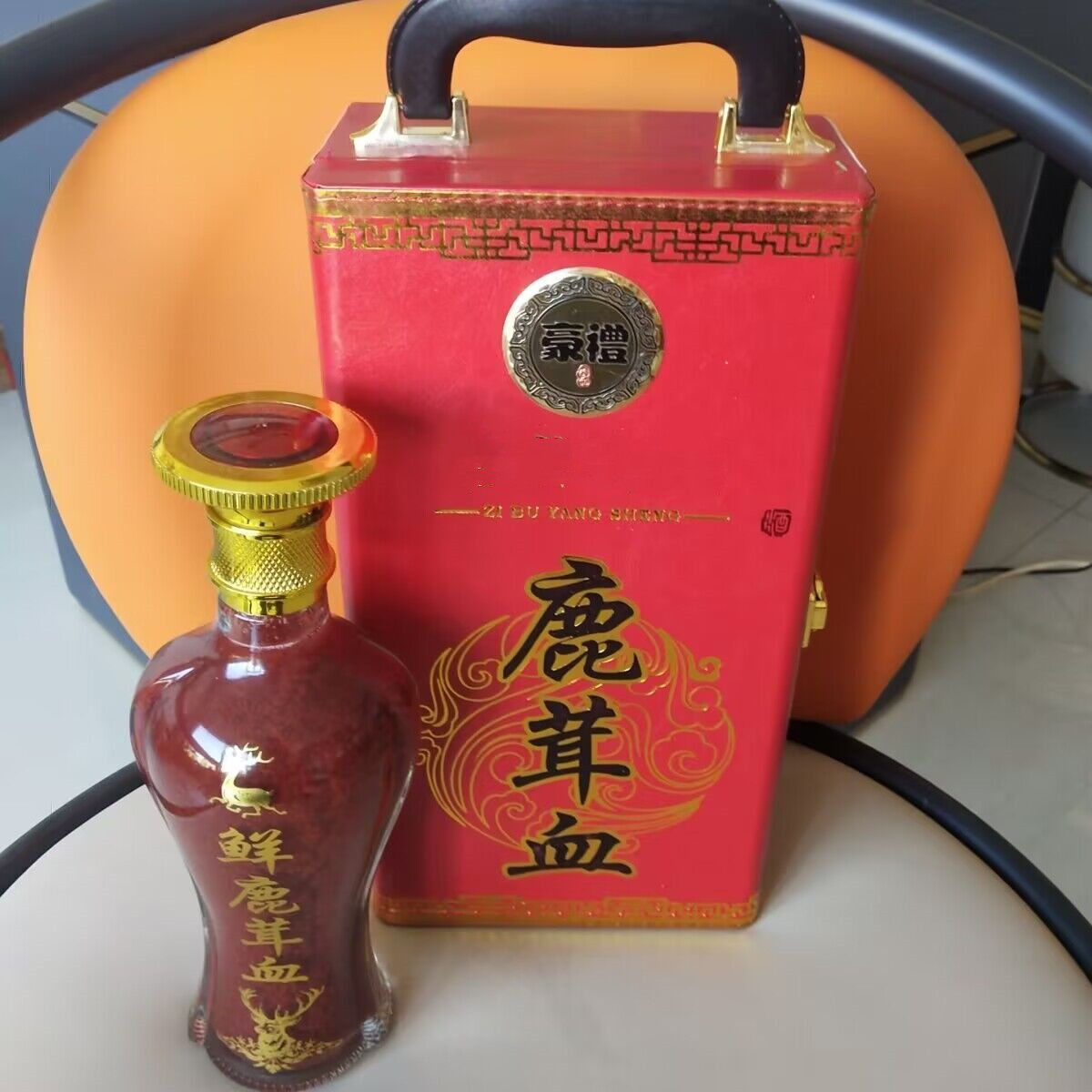 吉林梅花鹿茸血酒新鲜鹿血鹿心血酒人参鹿鞭鹿茸血酒保鲜正品