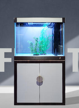 睿美七秒鱼缸系列7s风清客厅家用中型生态超白玻璃底滤水族箱
