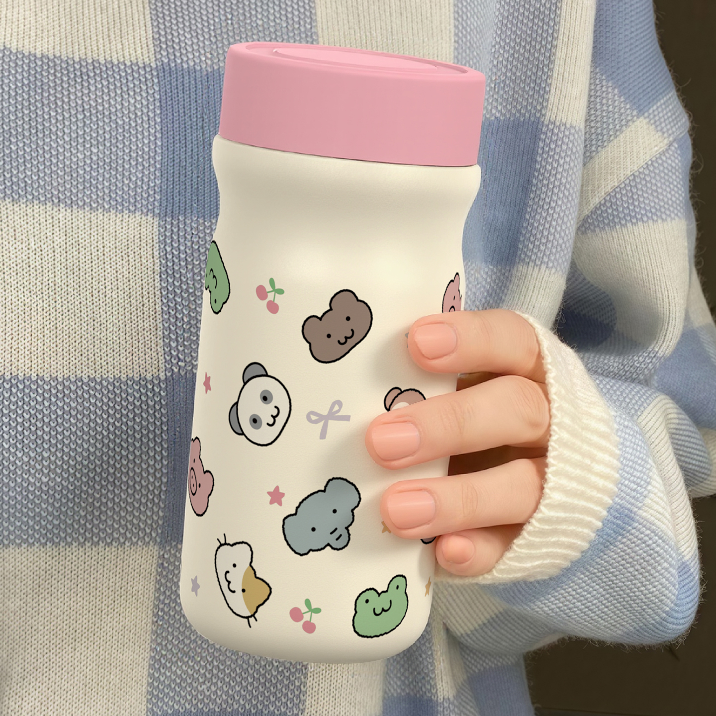 可爱卡通水杯保温杯300ml