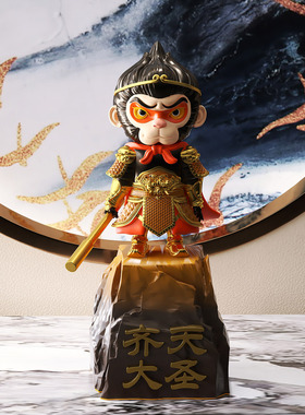 齐天大圣归来孙悟空美猴王家居客厅工艺品树脂办公室雕像装饰摆件