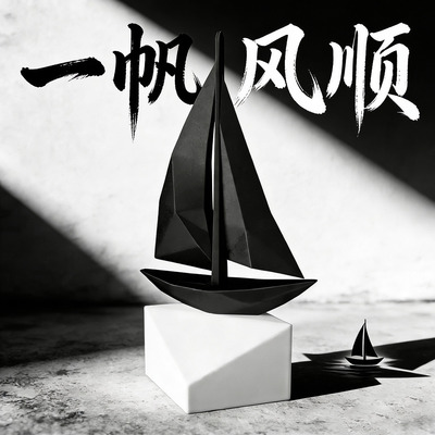 一帆风顺帆船摆件装饰品