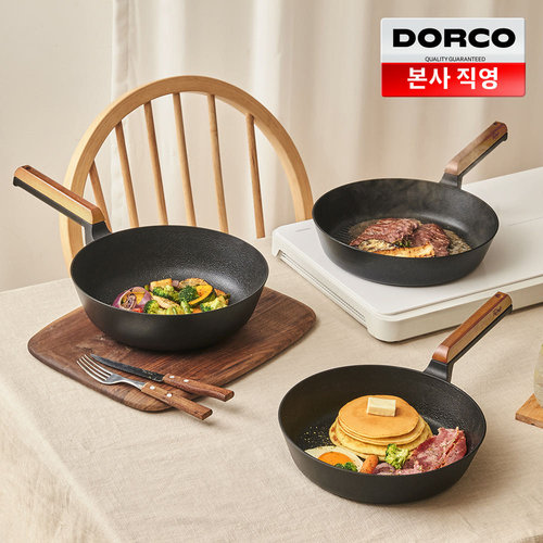 韩国代购DORCO不粘锅陶瓷涂层煎锅家用电磁炉炒锅不沾锅平底锅