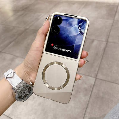 小米mixflip手机壳新款金属漆折叠屏保护套Xiaomi2超薄磁吸充电微磨砂肤感硬壳简约时尚个性高级感高端适用于