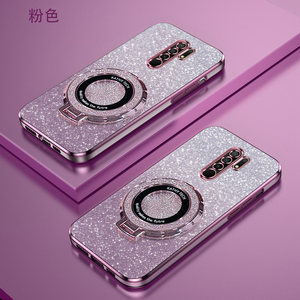 红米9渐变闪粉手机壳高端时尚redmi9A高级感潮牌新款学生创意红米9C磁吸支架超薄软壳简约电镀防摔保护适用于