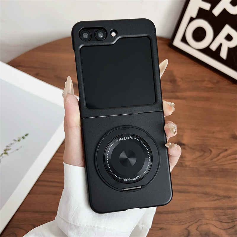 适用三星W24flip手机壳新款折叠保护套W23flip时尚高端创意W22flip旋转支架超薄防摔车载磁吸magsafe无线充电