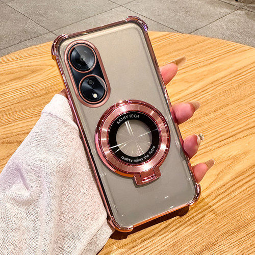 oppoA1手机壳新款气囊防摔A1pro高级感透明保护套oppo车载磁吸支架5G简约时尚电镀个性创意镜头全包男适用于