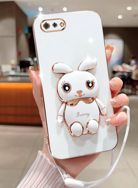 真我C2手机壳兔子支架realmeC2新款立体卡通oppo可爱保护套c2全包防摔抖音同款时尚高端创意网红潮高级适用于