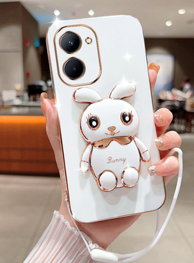 真我C33手机壳兔子支架realmeC33新款立体卡通oppo可爱保护套全包防摔抖音同款时尚高端创意网红潮高级适用于