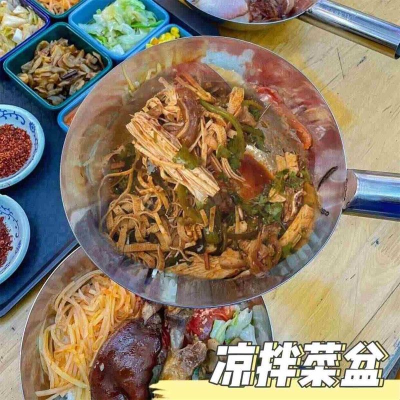 拌凉菜专用盆商用不锈钢水瓢短柄舀水水勺家用拌菜拌凉皮锅拌面瓢图片