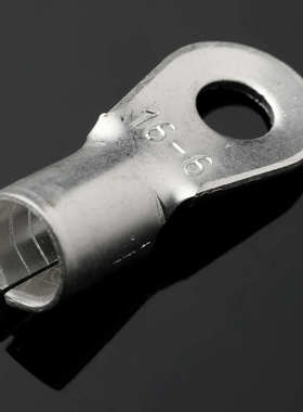 黄铜镀银OT冷压接线端子OT16-6 圆型裸端头  铜鼻子 500只