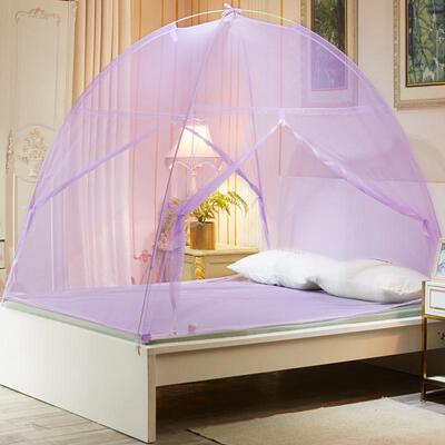 加厚加密免安装蒙古包蚊帐双人床家用1.5米 1.8m单人宿舍 1.2纹帐