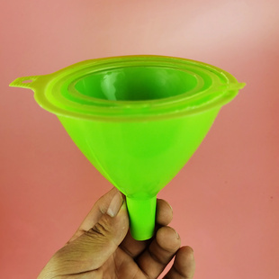 塑料漏斗 厨房家用酒精过滤分装小口径倒水小号带手柄长颈油漏子