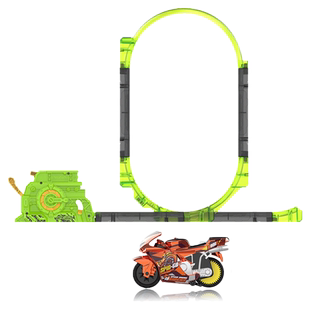 飕狗搜狗摩托车10代盲盒西游记山海经惯性车儿童男孩玩具飞车轨道