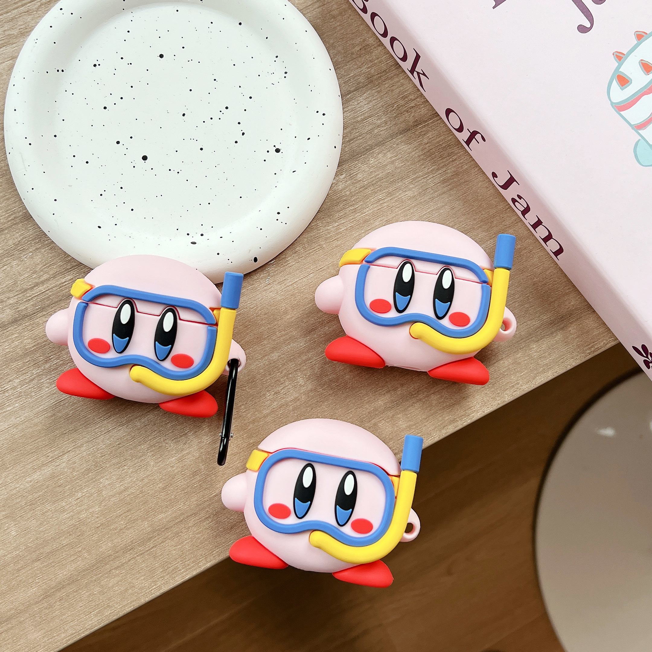 潜水星之卡比适用华为freeclip2蓝牙硅胶耳机壳苹果airpodspro3代保护套AirPods1/2代4代2025年新款少女心7i