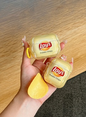 小清新乐事薯片适用airpods3苹果Pro二代蓝牙无线airpodspro1/2耳机壳imd透色三四代保护套充电仓一代盒软壳