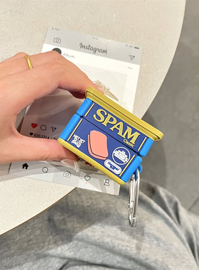 仿真火腿罐头适用三星Galaxy buds2pro蓝牙无线耳机壳budslive保护套budsfe硅胶软壳Budspro分体耳机套buds2